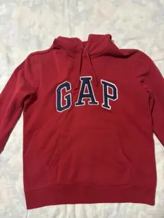 GAP 赤 フード付きパーカー S