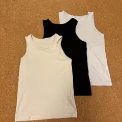 ユニクロ 3枚セット エアリズム メッシュ タンクトップ 140