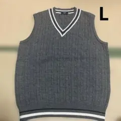 専用　Kent in TRADITION ニットベスト　ケーブル編み　グレー　L