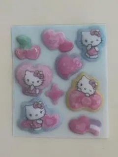 ハローキティ コットンパフィーシール　正規品お裾分け