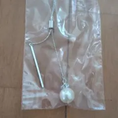 シルバーロングネックレス