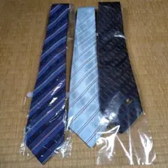 ストライプネクタイセット（紺色・水色）