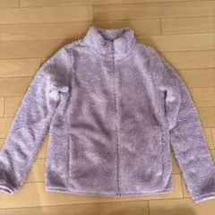 薄紫色フリースジャケット