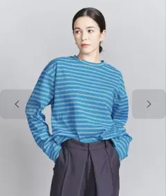 BEAUTY&YOUTH コットンボーダー ロングスリーブ Tシャツ