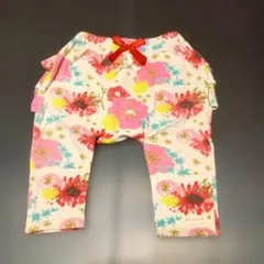 ハルウララ　花柄レース付きフリルパンツ 70 80