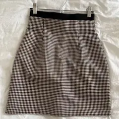 ZARA 千鳥柄　スカート