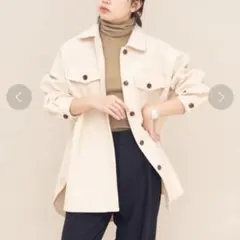 AUNT MARIE'S メルトンCPOシャツジャケット