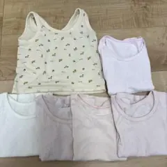 UNIQLO コットンフライスインナー　半袖　6枚セット 80サイズ