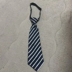 子供用 ネクタイ ネイビー ストライプ