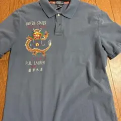 Polo by Ralph Lauren ブルーポロシャツ XL
