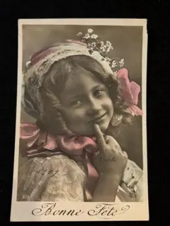 ［n2167］アンティーク　ポストカード　可愛く撮れてる？