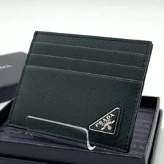 【新品仕様】プラダ PRADA トライアングル カードケース サフィアーノ