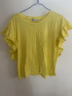 ZARA ザラ　半袖　Tシャツ　イエロー　L 夏　シンプルのサムネイル