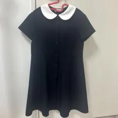 半袖ワンピース　丸襟付き　130cm