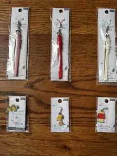 スヌーピー 未開封 牛革ストラップ＆チャーム6点セット②