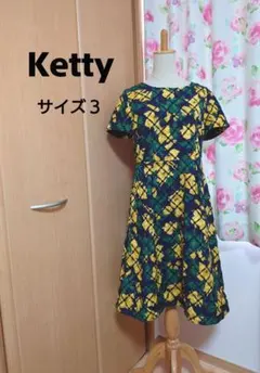 Ketty ケティ 花柄刺繍ワンピース　美品 サイズ３のサムネイル