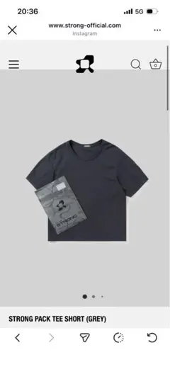 STRONG PACK TEE (GREY) - メルカリ
