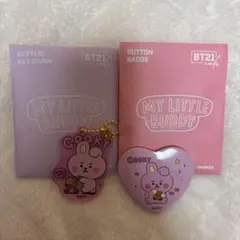 BT21 Cookie アクリルキーホルダー & バッジセット