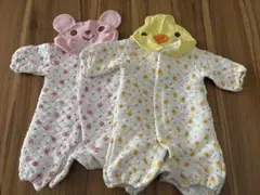 ベビー服 長袖ロンパース 2点セット