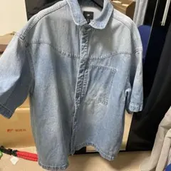 H&M ライトブルー デニムシャツ 48 早い者勝ち！！