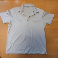 ユニクロ　ライトグレー ポロシャツ X LARGE