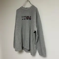 【USA製 90s】TOMMY JEANS トミー ジーンズ スウェット グレー