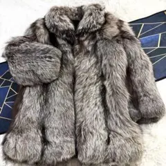 Dior/ディオール 極上肉厚/総丈92 プラチナフォックス ファーコート 