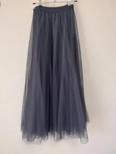 GRL ボリュームロングチュールスカート［at118］