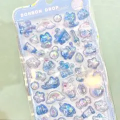 ボンボンドロップシール　よるねこぼんぼん　チュルキラ　オーロラ　正規品　クーリア