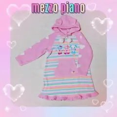 ❤メゾピアノ❤ミミポポ✨みみぽぽ✨パンダ耳付き✨ワンピース✨平成レトロ✨パーカー