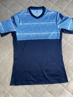 adidas クールシャツ Mサイズ 青/紺