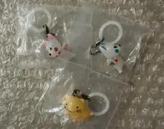 ガチャ　おじゃる丸　めじるしアクセサリー　公ちゃん　ニコリン坊　オコリン坊