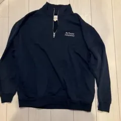 CORSICO ネイビー ハーフジップトレーナー