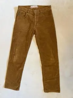 ブラウンコーデュロイパンツ