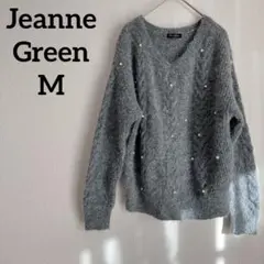 早い者勝ち❣️Jeanne Green 【M】グレー Vネックニット冬服