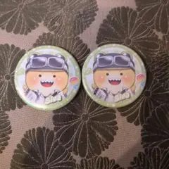 カラフルピーチ缶バッチ　シヴァさん　2つ