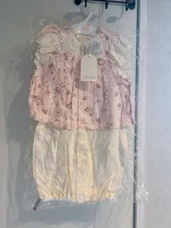 mili mili 花柄ロンパース　50〜70