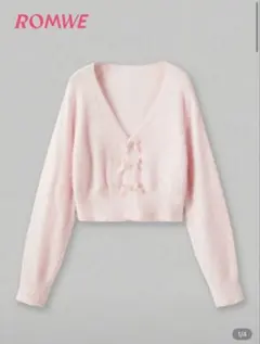 レディース 服 ピンク カーディガン SHEIN