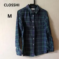 CLOSSHI 長袖 チェックシャツ М