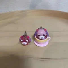 お茶犬 ハナ カップインフィギュア めじるしアクセサリー