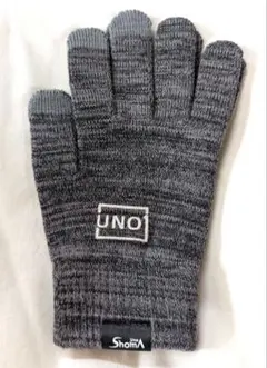 宇野昌磨　MIZUNOコラボグッズ　UNO1 タッチパネル対応手袋 グレーのサムネイル