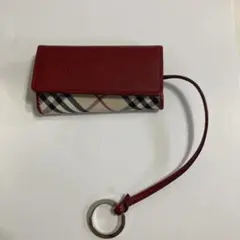 BURBERRY バーバリー キーケース 4連 ノバチェック 赤のサムネイル