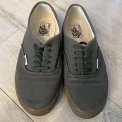 VANS AUTHENTIC オリーブ ガムソール 27cm