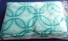 フリースブランケット 水色