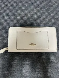 COACH 長財布 ラウンドファスナー オフホワイト