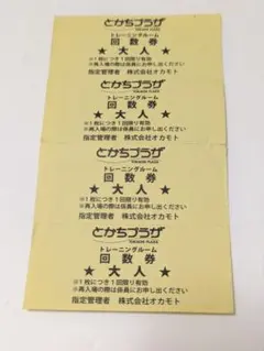 とかちプラザ トレーニングルーム 回数券 大人 4枚のサムネイル