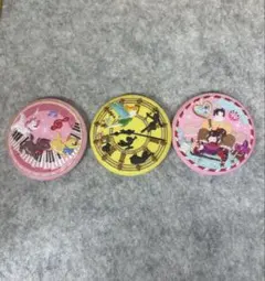 ディズニー刺繍缶バッチ3個セット