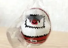 クリスマス文鳥だるま　桜文鳥　置物　サンタ文鳥