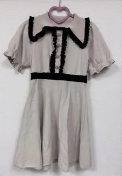 evelyn フリルパールビジューワンピース