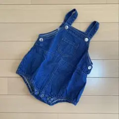 MarineBlue デニムロンパース　80